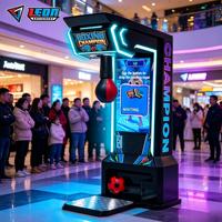 Machine d'arcade Punch and Kick, Testeur de force de boxe à monnayeur, Jeu double mode avec écran LCD HD 43 pouces pour parc d'attractions