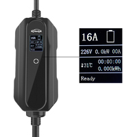 Chargeur ev 16a 250V, support de charge ev, prise factice type 2, chargeur domestique portable, chargeur ev type 2 iec621962 16A