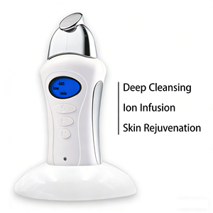 Masseur facial à micro-courant avec têtes magnétiques interchangeables, 3 niveaux, appareil de rajeunissement et de lifting ionique de la peau - Product Image 1
