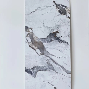 Salle de <span class=keywords><strong>douche</strong></span> Rénovation Spéciale 1m X 2.4m Panneau mural en PVC Creux Intérieur Langue et rainure Système d'installation Conception en marbre - Product Image 1