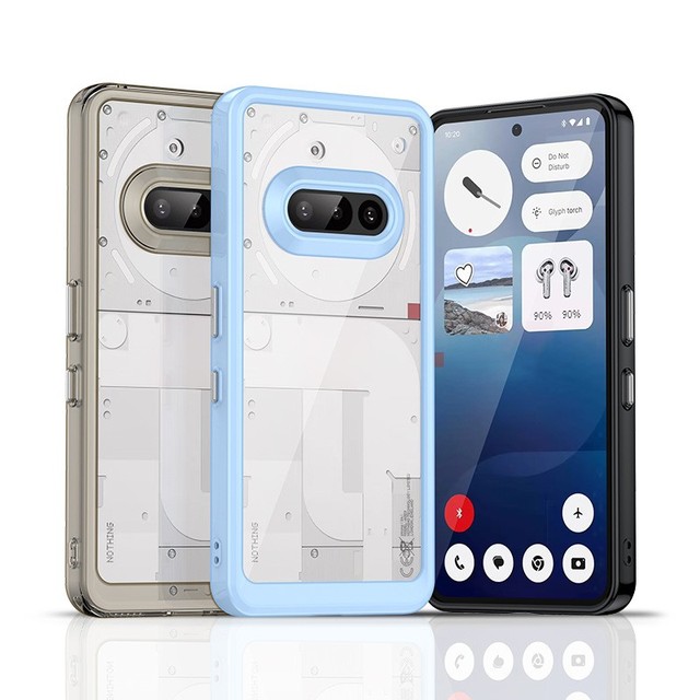 Acrylic Transparent Phone Case for Nothing Phone 3a Pro Cmf Phone 1 2A Phone2 Case Anti-knock Silicone Colorful Back Cover