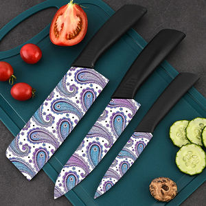 Ensemble de couteaux utilitaires de qualité supérieure en gros, lames en céramique plastique - Présentation de luxe pour cadeaux de mariage, événements spéciaux, livraison gratuite - Product Image 1