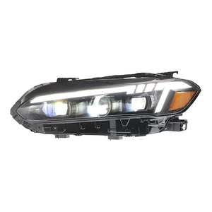 ชุดไฟหน้ารุ่นที่ 11 สำหรับรถยนต์รุ่น 22-24 แบบดัดแปลงพร้อมไฟ LED Daytime Running Lights แบบไหลตามทิศทางเลนส์ไฟเลี้ยวแบบ LED - Product Image 1