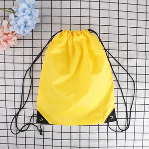 Plain Custom Made Printed Promotional Polyester Sports Drawstring Bag