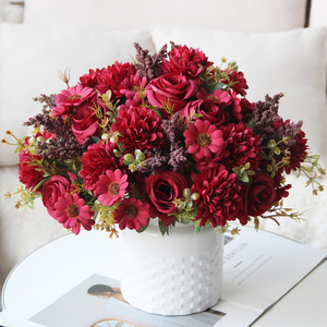 Rosa Persa Felicity Rose de 7 Cabezas, Flor Artificial de Seda, Decoración para el Hogar, Adorno, Accesorios de Fotografía, Día de San Valentín, Graduación - Product Image 3