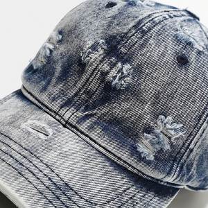 Gorra de béisbol europea y americana para hombre y mujer, de tela de terciopelo, con visera curva, estilo vaquero desgastado, para un look urbano y de hip hop. - Product Image 3