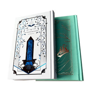 หนังสือปกแข็งพิมพ์ลายปั๊มเงินแบบกำหนดเองจากผู้ผลิตจีน พร้อมขอบสีทอง - Product Image 1
