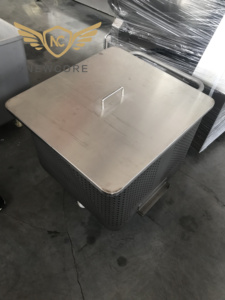 <span class=keywords><strong>200L</strong></span> 300L 400L thép không gỉ cấp thực phẩm xe đẩy xe Dump xe đẩy - Product Image 6