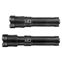 Lampe torche de camping rechargeable SA-890S, zoom, longue portée, haute capacité, étanche, multifonction