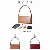 Sac à main pour femme haut de gamme en cuir véritable, style épaule/bandoulière, avec fermeture éclair, fabrication OEM/ODM sur mesure