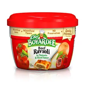 Chef Boyardee manzo in Ravioli di salsa di pomodoro e carne, 7.5 Oz. [Confezione da 12]