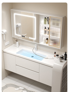<b>Wall</b> Mounted Waterproof Bathroom Cabinet Set Modern Latest Bathroom Vanity <b>Units</b> With Sink Cabinet - Product Image 6