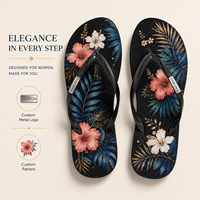 Tongs personnalisées en métal de haute qualité avec logo, pour femmes et hommes, vente en gros, pour mariage, hôtel, fête, événement, plage, prix d'usine