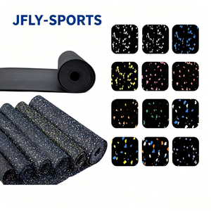 Revêtement de sol en caoutchouc résistant à l'usure pour salle de sport, absorption des chocs, réduction du bruit, sol sportif pour gymnase, zone d'entraînement CrossFit - Product Image 1