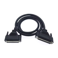 Câble de données isolé SCSI mâle à femelle DB62 avec 3 rangées HDB 62 broches conducteur en cuivre plat HDDB50P fils assemblés