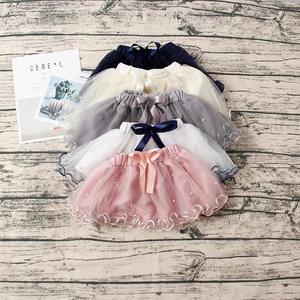 Bambino di estate della ragazza tutu dei pannelli esterni dei capretti chiffon in rilievo di <span class=keywords><strong>tulle</strong></span> del merletto gonne - Product Image 1