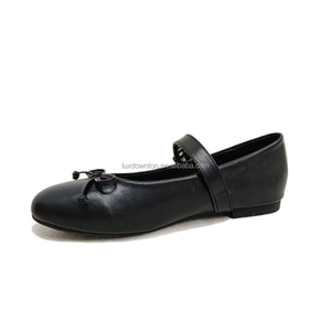 Ragazze <span class=keywords><strong>ballerine</strong></span> in vera pelle scarpe da esterno da donna scarpe da principessa alla moda donna donna che cammina fabbrica - Product Image 2