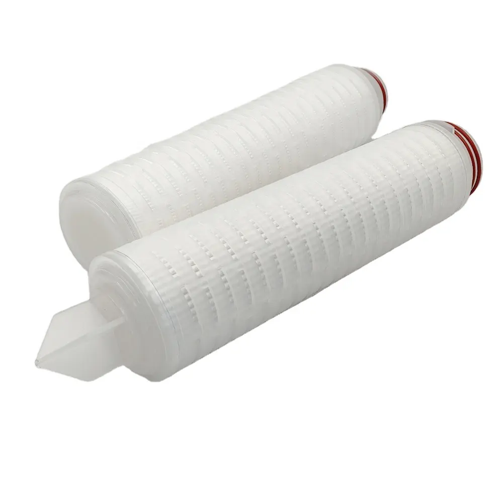 Cartuchos plisados PP de filtro de polipropileno fabricados en fábrica 10/20/30/40 pulgadas para filtración industrial