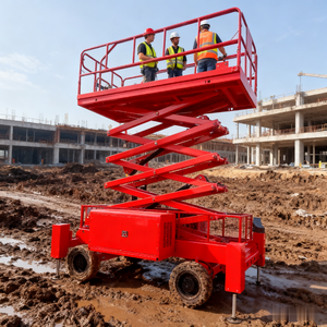 Terreno rugoso 6-14m autopropulsado eléctrico hidráulico Crawler Auto Scissor Lift - Product Image 6