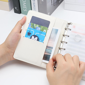 Tùy chỉnh kế hoạch chất kết dính máy tính xách tay <span class=keywords><strong>A5</strong></span> A6 Vòng chất kết dính Ngân Sách PU da Chất kết dính CLIP máy tính xách tay kế hoạch tổ chức - Product Image 2