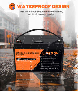 12V 24V 300Ah IP65 LiFePO4 pil paketi BMS Bluetooth iletişim Solar şarj kurşun asit yedek lityum demir destekler - Product Image 2