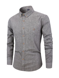 <span class=keywords><strong>Camicia</strong></span> a Righe Personalizzata da <span class=keywords><strong>Uomo</strong></span> Primavera-Estate, Stile <span class=keywords><strong>Giapponese</strong></span>, Manica Lunga, Colletto Quadrato, <span class=keywords><strong>Camicia</strong></span> Casual a Righe - Product Image 1