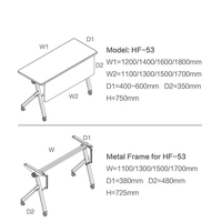 Table de conférence moderne pliable de forme trapézoïdale avec design écologique, pieds en bois durables, fonctionnalités extensibles