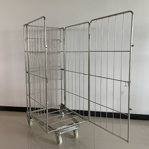 화물 보안 4면 금속 와이어 메쉬 롤 컨테이너 (창고용) - Product Image 5