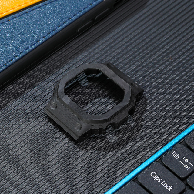 Carbon Fibre Case Modification Kit for GA-2100 Mod Kit 3rd Case Metal Bezel Screws Strap for GA-2100/2110 Rubber Strap