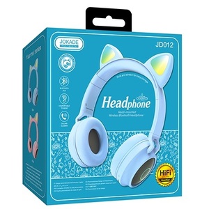 Auriculares Bluetooth Azules con Orejas de Gato para Niños y Adolescentes - Product Image 4