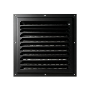 Square Louvered <b>Air</b> <b>Vent</b> <b>Grille</b> Stainless Steel 1/2 In Bar Spacing Wall Mount Minimalist Design - Product Image 1