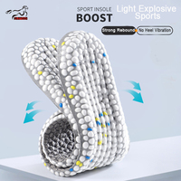 Semelles intérieures respirantes Mustang personnalisées en PU EVA avec coussinets en mesh, soutien doux, base antidérapante et design léger