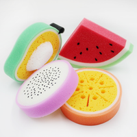 Éponges de bain créatives personnalisées en forme de fruits, différents styles, éponge de bain en forme de fruit pour enfants, design pastèque