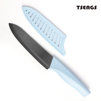 Couteau en céramique à lame noire de 6 pouces en acier couteau à trancher les fruits et légumes pour la cuisine
