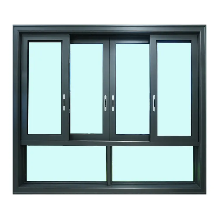 Latest Design Aluminium Sliding Window 3 Tracks Sliding Window with Mosquito Net