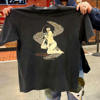 Fabricant personnalisé Tshirt LOGO DTG T-shirt Vintage Wash Hommes T-shirts personnalisés surdimensionnés de haute qualité noir vierge t-shirts
