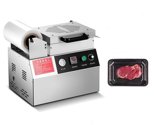 Machine d'emballage sans couture, machine de conservation sous vide pour steak de bœuf frais, équipement d'emballage sans couture sous film pour fruits de mer - Product Image 3