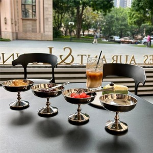 Copa de Postre de Acero Inoxidable 304 Estilo <span class=keywords><strong>Vintage</strong></span> para Café, Copa para Helado - Product Image 4