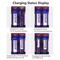 Doublepow UK201 Rechargeable 7/5 F6 Batterie en forme de chewing-gum, batterie NiMH pour MiniDiscs et Walkmans