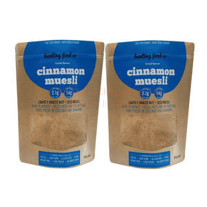 Цифровая печать матовая Готовая упаковка дой-Пак крафт-бумага перезаряжаемая молния в форме окна упаковка пищевой пакет - Product Image 4