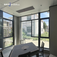 Nouvelle Arrivée Fenêtre à Battant en Aluminium de Luxe Finition Thermolaquée Verre Triple Vitrage pour Projet d'Appartement