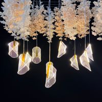 Guirlandes lumineuses LED en acrylique pour plafond de scène de mariage transfrontalier, hôtel, petites, étanches, modernes, banquet de mariage, lumineuses