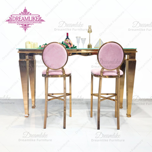 حديث فاخر مستطيل من الفولاذ المقاوم للصدأ مع سطح زجاجي لحفلات الولائم المنزلية أو الفنادق أو المطاعم - Product Image 1