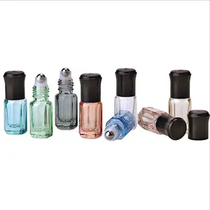 Geen Lekkende 3Ml Roller Fles Voor Essentiële Oliën En Parfums Octagon Sample Container