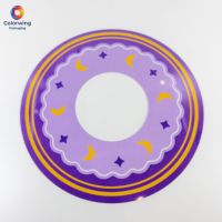 Étiquette découpée en feuille PET industrielle résistante à la chaleur, à l'huile, avec impression couleur, holographique, effet papillon, nacrée