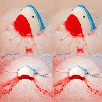 Bombes de bain requin personnalisées bain moussant effervescents pour enfants végétalien biologique avec animaux marins jouets à l'intérieur hydratant naturel