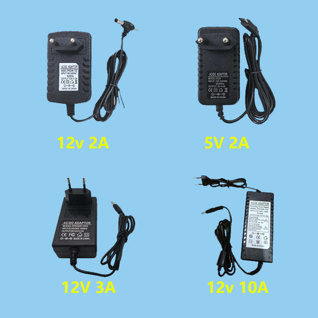 12V 2A Double Head 5V 2A 12V 3A 12V 10A  Ac Dc Power Supply Power Adapter Adaptor