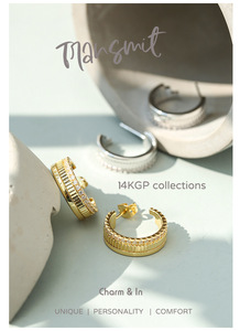 14K Gold Plate <b>Brass</b> Unisex Earrings Vintage Religious Christian Fashion Jewelry Zircon Hoop Geometric Shape Pattern Anniversary - Product Image 4