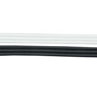 Kabel Ekstensi Kipas ARGB Casing PC (5V 3-Pin) 1-ke-1 Splitter, Kabel Pipih Hitam, Tembaga Murni