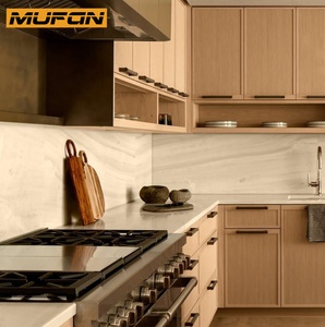 Gabinetes <span class=keywords><strong>de</strong></span> Cocina American Slim Shaker Personalizados <span class=keywords><strong>de</strong></span> Roble Blanco Acanalado con Chapa <span class=keywords><strong>de</strong></span> Madera y Cajones <span class=keywords><strong>de</strong></span> Cola <span class=keywords><strong>de</strong></span> Golondrina - Product Image 2